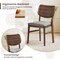 Set of 2 Farmhouse Style Kitchen Chairs with Comfortable Padded Seat